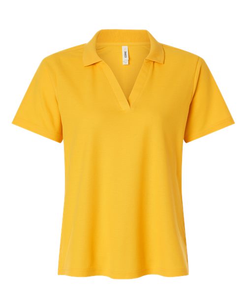 Women's Resolve CVC Performance Pique Polo - Front - B263A7122 - Campus Gold