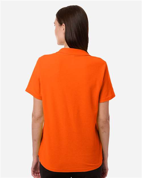 Women's Resolve CVC Performance Pique Polo - OnModelBack - B263A7662 - Campus Orange