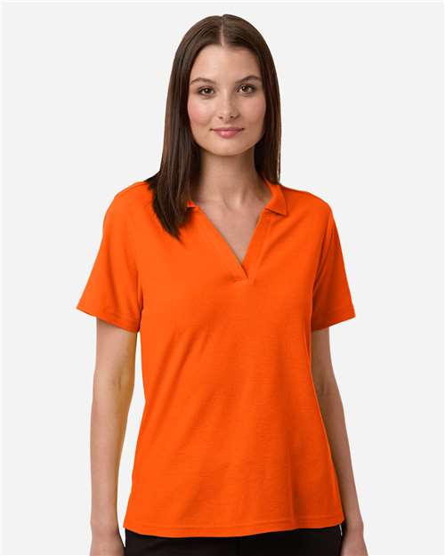Women's Resolve CVC Performance Pique Polo - OnModelFront - B263A7662 - Campus Orange