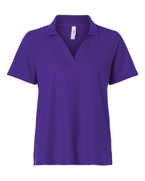 Women's Resolve CVC Performance Pique Polo - Front - B263A7672 - Campus Purple