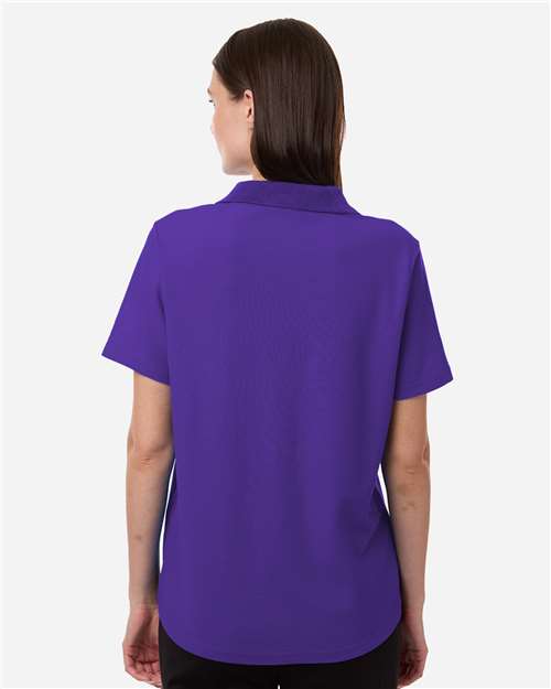 Women's Resolve CVC Performance Pique Polo - OnModelBack - B263A7672 - Campus Purple