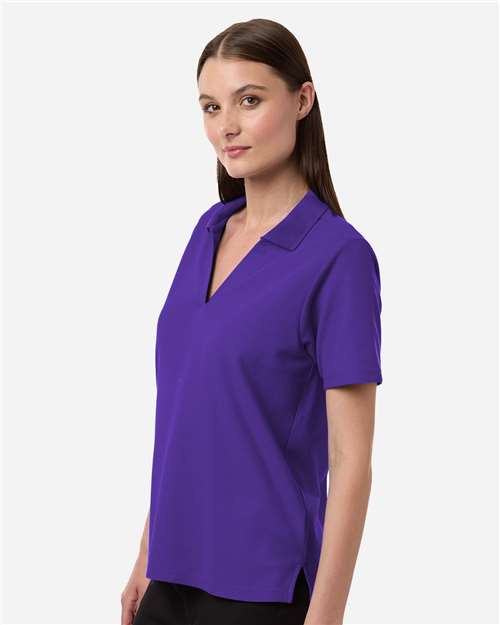 Women's Resolve CVC Performance Pique Polo - OnModelSide - B263A7672 - Campus Purple