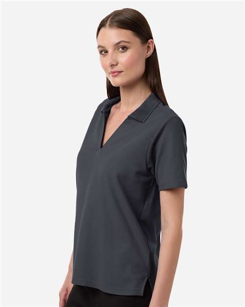 Women's Resolve CVC Performance Pique Polo - OnModelSide - B263A7582 - Carbon