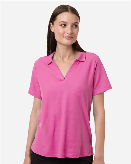 Women's Resolve CVC Performance Pique Polo - OnModelFront - B263A7302 - Charity Pink