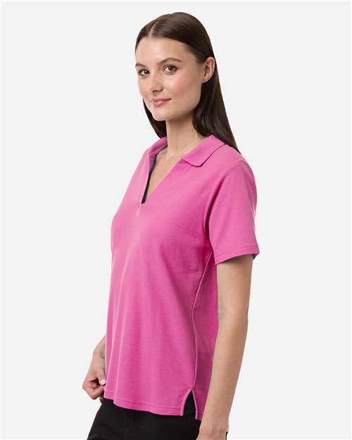 Women's Resolve CVC Performance Pique Polo - OnModelSide - B263A7302 - Charity Pink