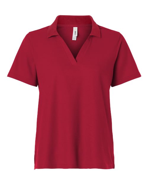 Women's Resolve CVC Performance Pique Polo - Front - B263A7702 - Classic Red
