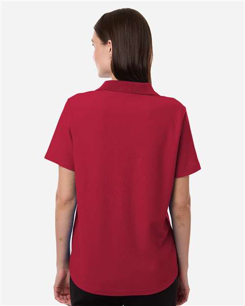 Women's Resolve CVC Performance Pique Polo - OnModelBack - B263A7702 - Classic Red
