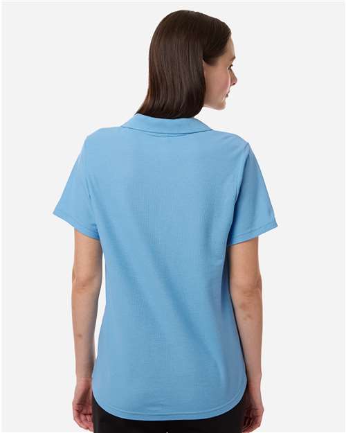Women's Resolve CVC Performance Pique Polo - OnModelBack - B263A7262 - Columbia Blue