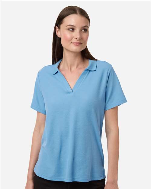 Women's Resolve CVC Performance Pique Polo - OnModelFront - B263A7262 - Columbia Blue