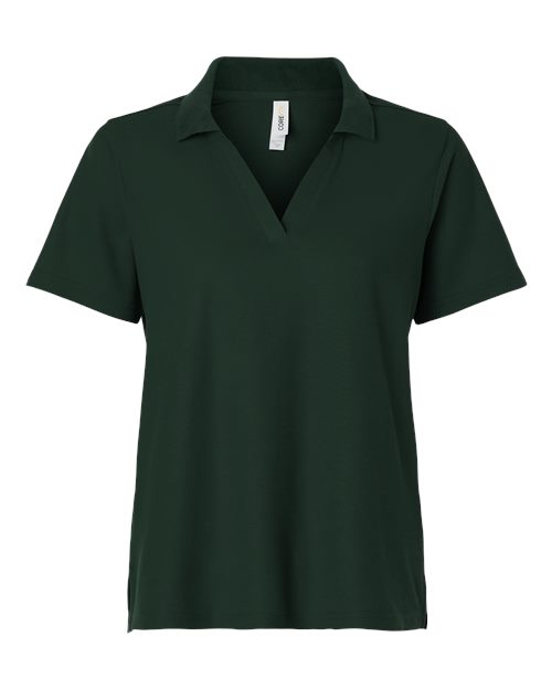 Women's Resolve CVC Performance Pique Polo - Front - B263A7542 - Forest