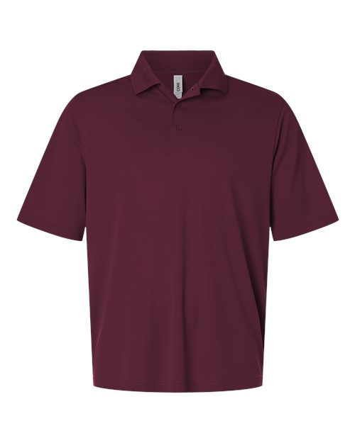 Men's Nova Performance Pique Polo - Front - B264A7533 - Burgundy
