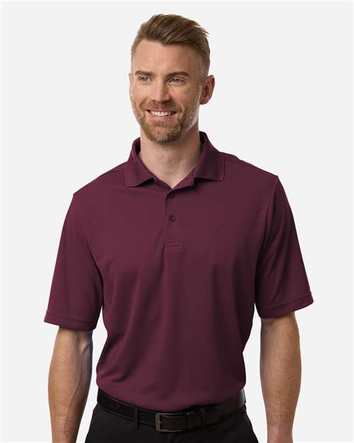 Men's Nova Performance Pique Polo - OnModelFront - B264A7533 - Burgundy