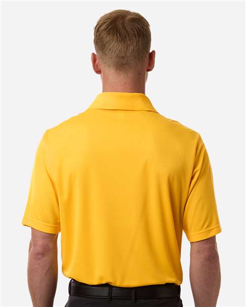Men's Nova Performance Pique Polo - OnModelBack - B264A7123 - Campus Gold