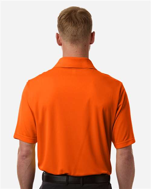 Men's Nova Performance Pique Polo - OnModelBack - B264A7663 - Campus Orange