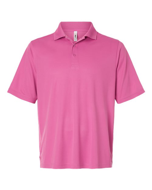 Men's Nova Performance Pique Polo - Front - B264A7303 - Charity Pink