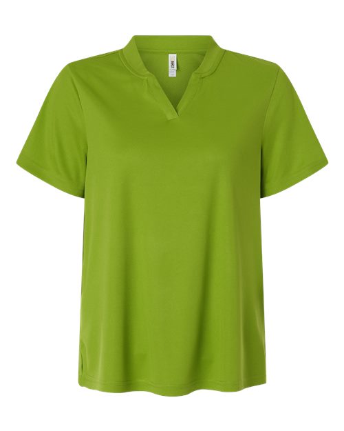 Women's Nova Performance Pique Polo - Front - B266A7172 - Acid Green