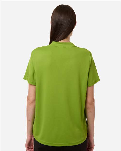 Women's Nova Performance Pique Polo - OnModelBack - B266A7172 - Acid Green