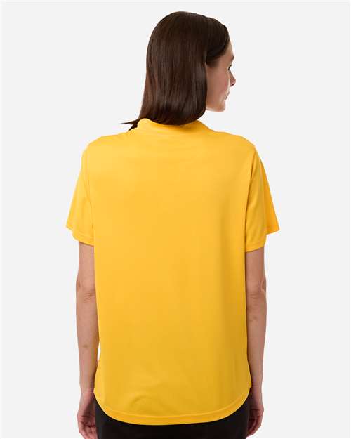 Women's Nova Performance Pique Polo - OnModelBack - B266A7122 - Campus Gold