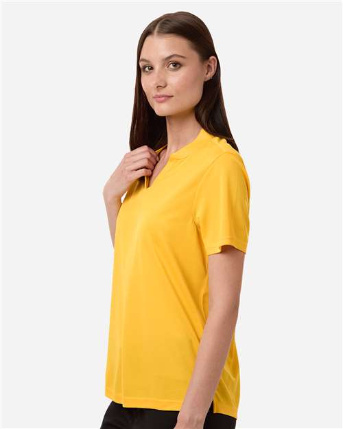 Women's Nova Performance Pique Polo - OnModelSide - B266A7122 - Campus Gold