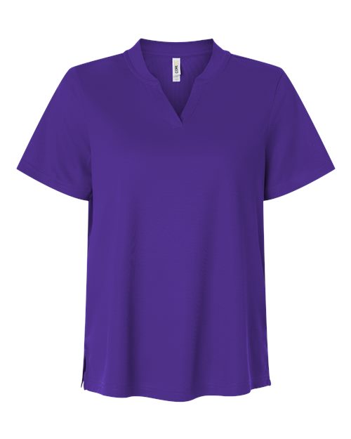 Women's Nova Performance Pique Polo - Front - B266A7672 - Campus Purple