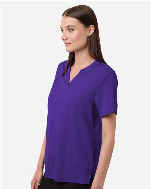 Women's Nova Performance Pique Polo - OnModelSide - B266A7672 - Campus Purple