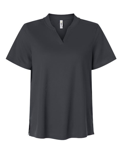 Women's Nova Performance Pique Polo - Front - B266A7582 - Carbon