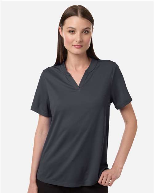 Women's Nova Performance Pique Polo - OnModelFront - B266A7582 - Carbon