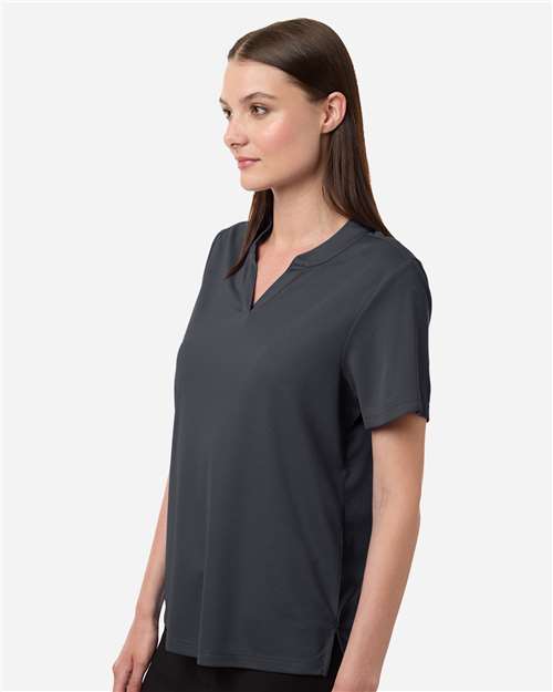 Women's Nova Performance Pique Polo - OnModelSide - B266A7582 - Carbon