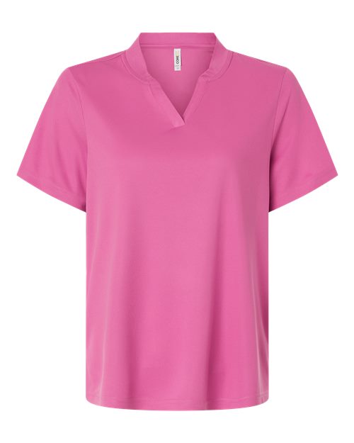 Women's Nova Performance Pique Polo - Front - B266A7302 - Charity Pink