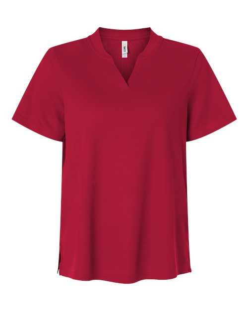 Women's Nova Performance Pique Polo - Front - B266A7702 - Classic Red