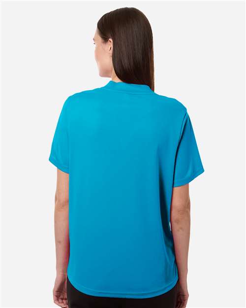 Women's Nova Performance Pique Polo - OnModelBack - B266A7762 - Electric Blue