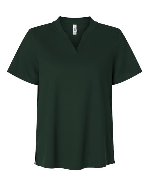 Women's Nova Performance Pique Polo - Front - B266A7542 - Forest