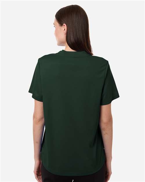 Women's Nova Performance Pique Polo - OnModelBack - B266A7542 - Forest