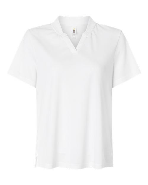Women's Nova Performance Pique Polo - Front - B266A7002 - White