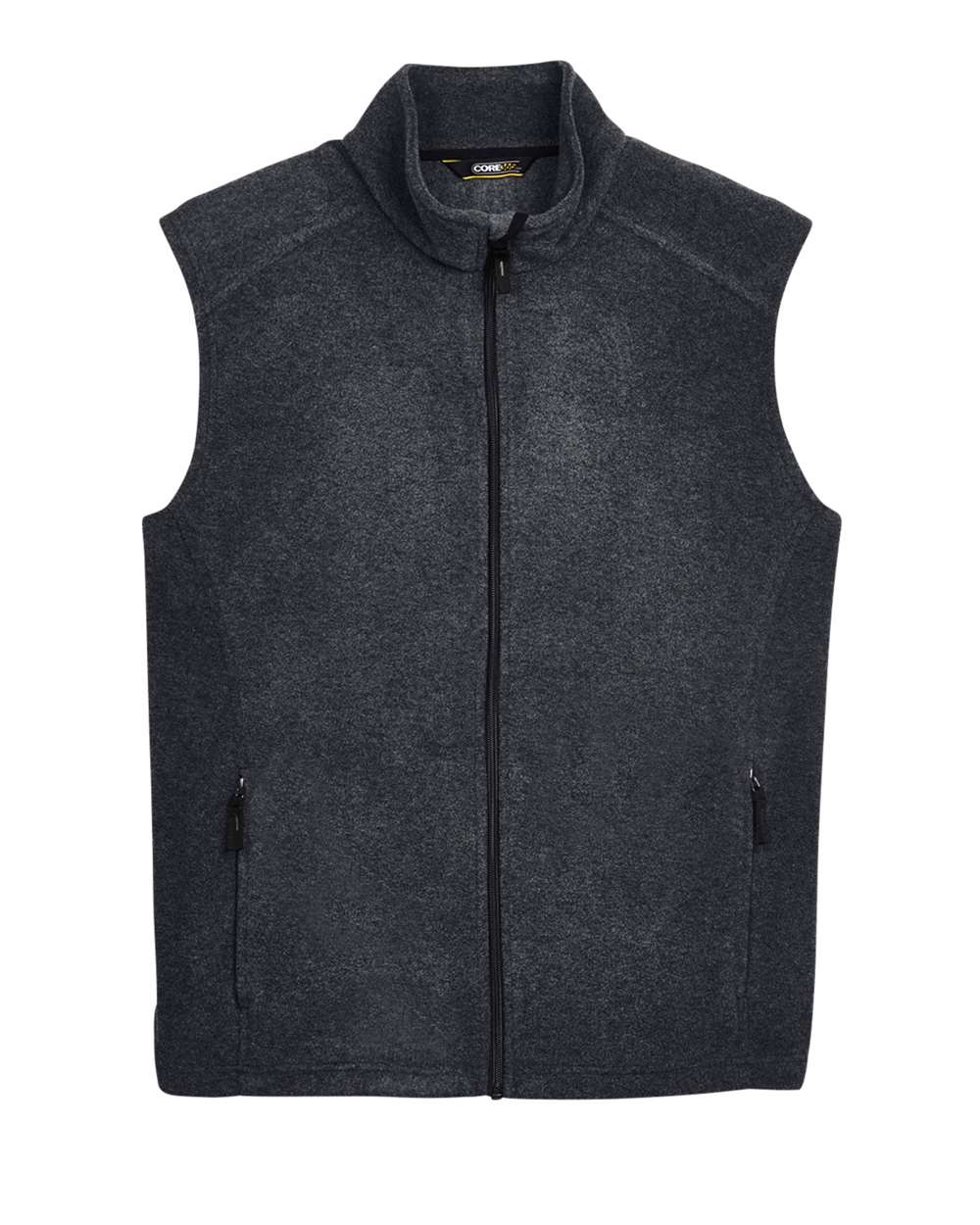 Men's Journey Fleece Vest - Front - B235A7583 - Heather Charcoal