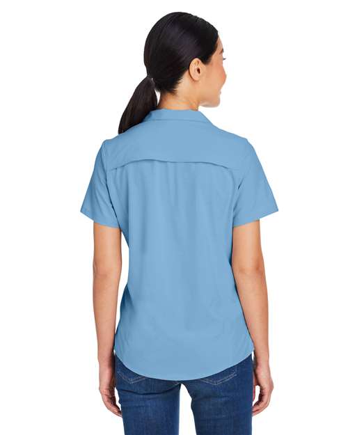 Women's Ultra UVP® Marina Shirt - OnModelBack - B293A7262 - Columbia Blue