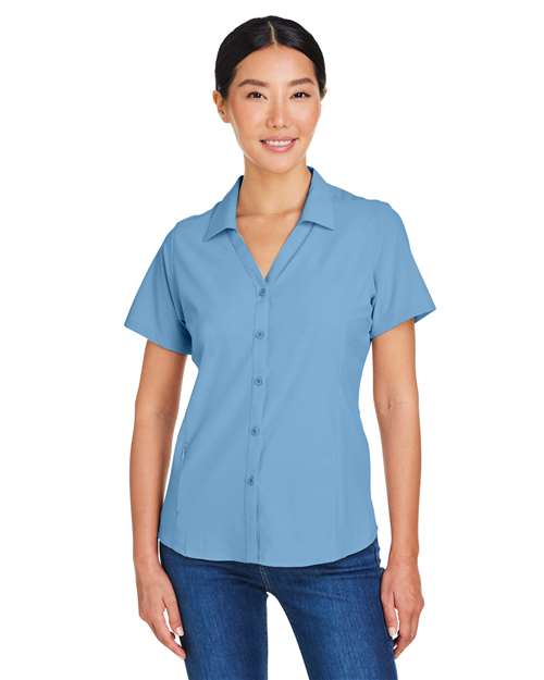 Women's Ultra UVP® Marina Shirt - OnModelFront - B293A7262 - Columbia Blue