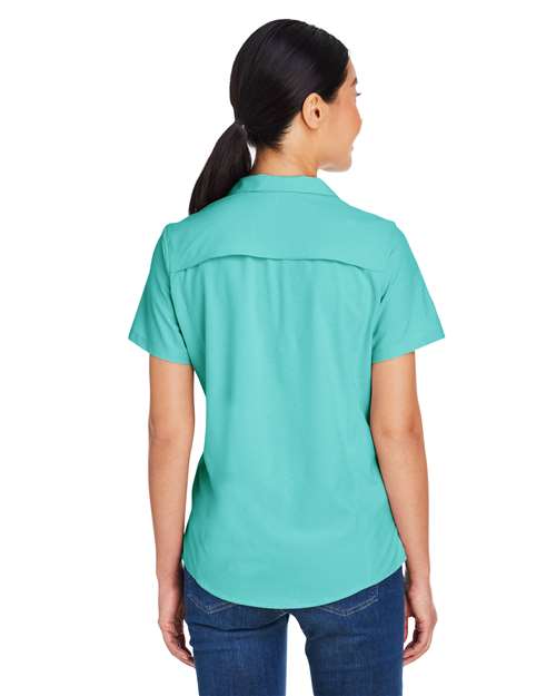 Women's Ultra UVP® Marina Shirt - OnModelBack - B293A7592 - Sea Glass
