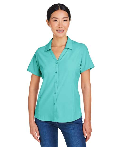 Women's Ultra UVP® Marina Shirt - OnModelFront - B293A7592 - Sea Glass