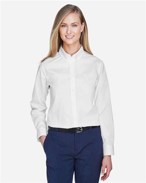Women's Operate Twill Shirt - OnModelFront - B216A7002 - White