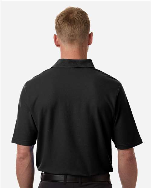 Men's Tall Resolve CVC Performance Pique Polo - OnModelBack - B262A7505 - Black