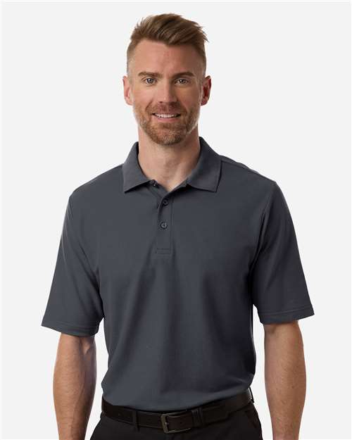 Men's Tall Resolve CVC Performance Pique Polo - OnModelFront - B262A7585 - Carbon