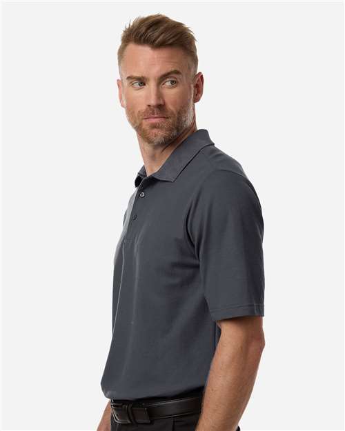Men's Tall Resolve CVC Performance Pique Polo - OnModelSide - B262A7585 - Carbon