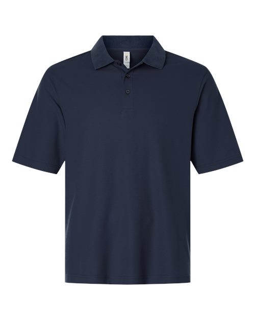 Men's Tall Resolve CVC Performance Pique Polo - Front - B262A7655 - Classic Navy