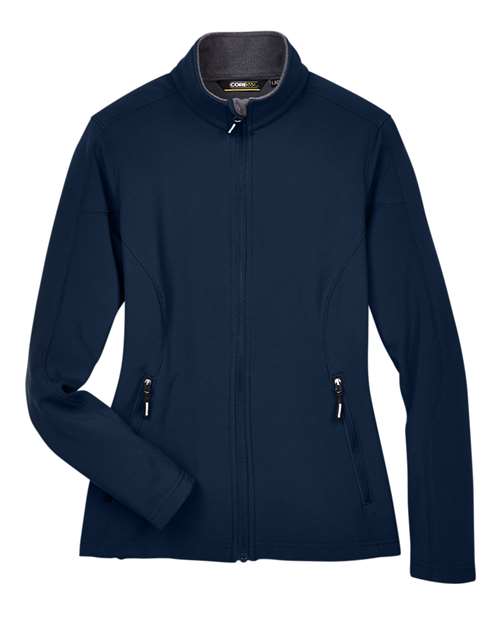 Women's Cruise Two-Layer Fleece Bonded Soft Shell Jacket - Front - B210A7652 - Classic Navy