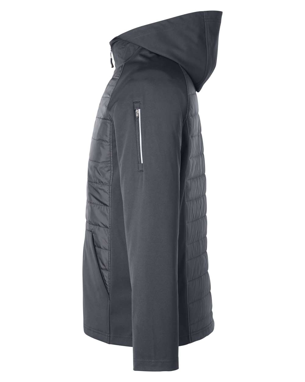 Unisex Techno Lite Hybrid Hooded Jacket - DirectSide - B323A7582 - Carbon
