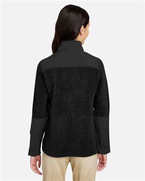 Women's Journey Summit Hybrid Full-Zip - OnModelBack - B325A7502 - Black/ Black