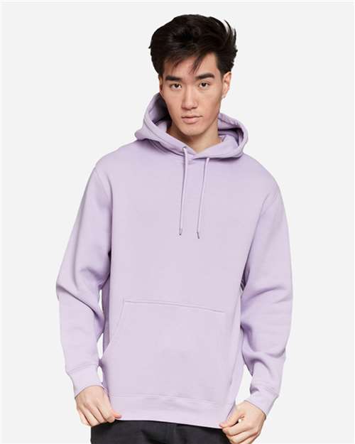 Unisex Premium Pullover Hooded Sweatshirt - OnModelFront - B487C9672 - Lilac