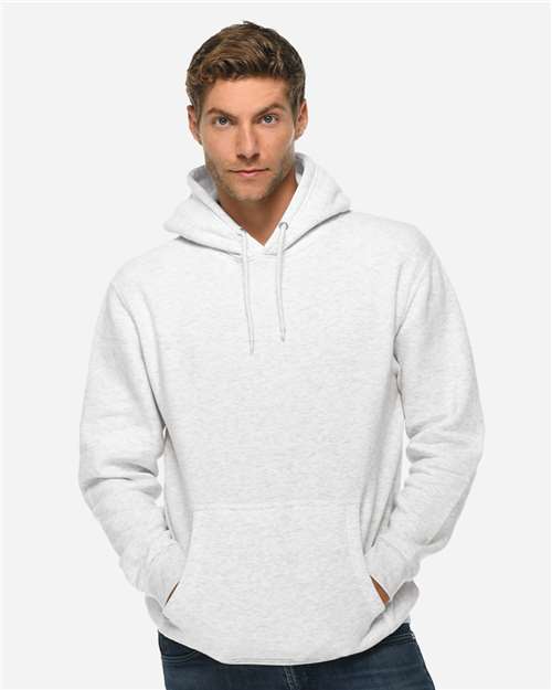 Unisex Premium Pullover Hooded Sweatshirt - OnModelFront - B487C9248 - Oatmeal Heather