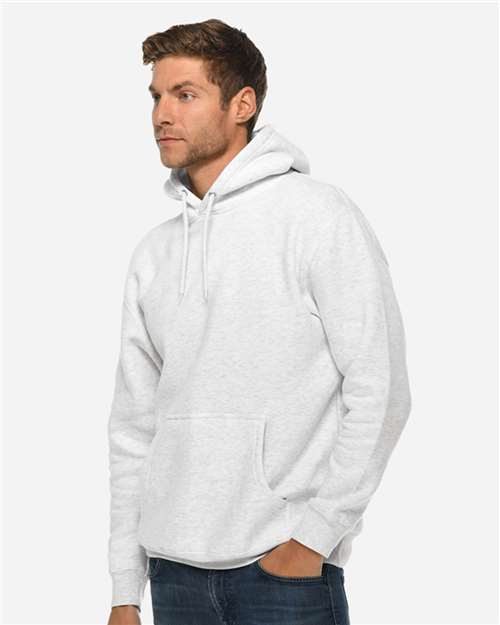 Unisex Premium Pullover Hooded Sweatshirt - OnModelSide - B487C9248 - Oatmeal Heather